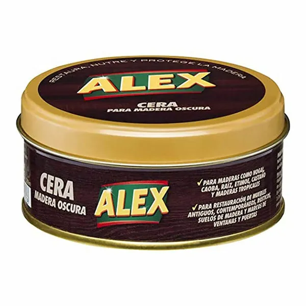 Воск для дерева Alex 250 g Темно