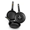 Wok keptuvė BRA Sartén Efficient Juoda Aliuminis Ø 24 cm