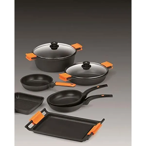 Wok keptuvė BRA Sartén Efficient Juoda Aliuminis Ø 24 cm