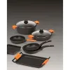 Wok keptuvė BRA Sartén Efficient Juoda Aliuminis Ø 24 cm
