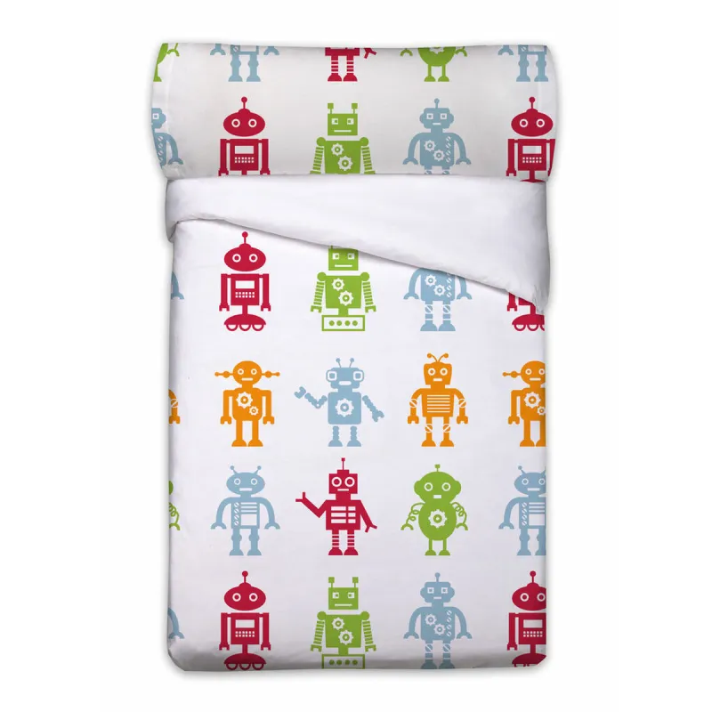 Tekikoti komplekt Pierre Cardin Robots Valge Voodi 105 cm 3 Tükid, osad
