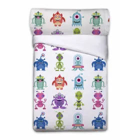 Pussilakanasetti Pierre Cardin ALIENS Valkoinen Sänky 90 3 Kappaletta