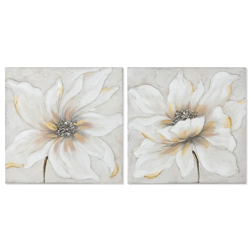 Canvas Home ESPRIT Canvas Koks MDF 50 x 2,5 x 50 cm