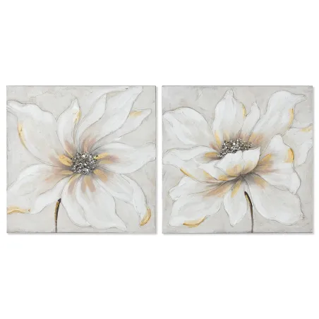 Canvas Home ESPRIT Canvas Koks MDF 50 x 2,5 x 50 cm