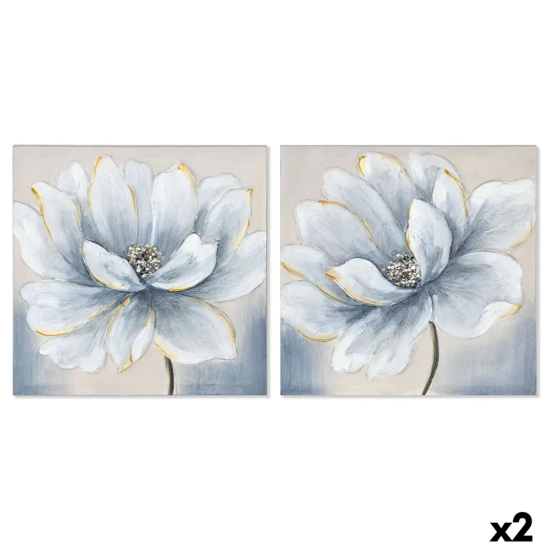 Canvas Home ESPRIT Canvas Koks MDF 40 x 2,5 x 40 cm