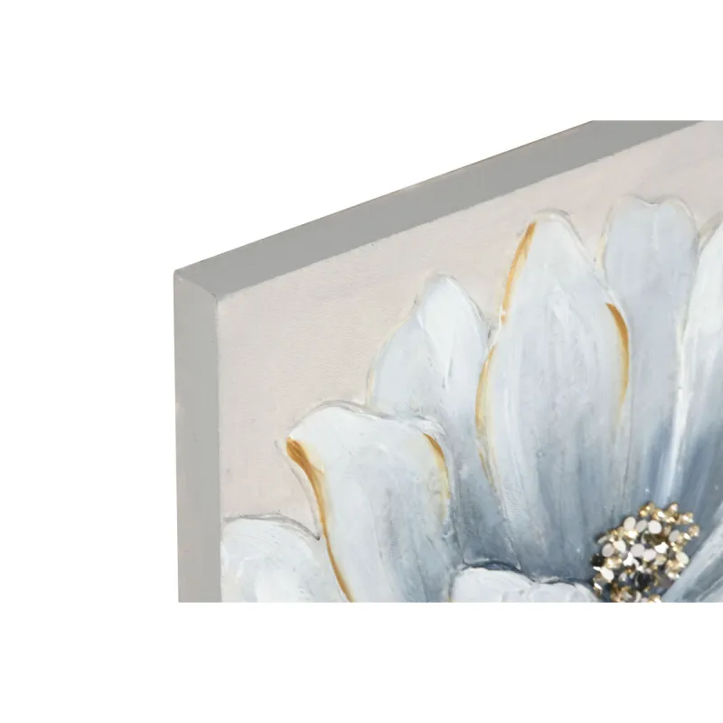 Canvas Home ESPRIT Canvas MDF Wood 40 x 2,5 x 40 cm