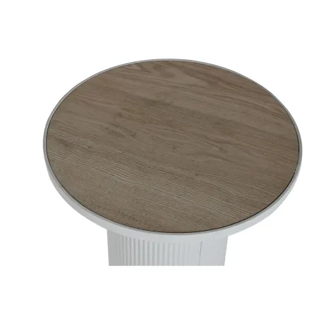 Šoninis staliukas Home ESPRIT Balta Metalinis Medžio MDF 46 x 46 x 56 cm