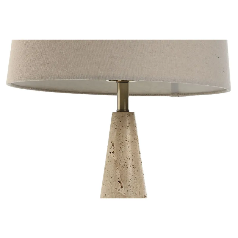 Laualamp Home ESPRIT Beež Lina Marmor 35 x 35 x 64 cm