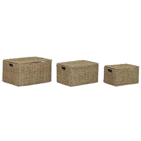 Korvikomplekt Home ESPRIT Naturaalne Metall Looduslik kiud (3 Tükid, osad)
