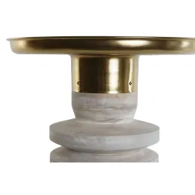Šoninis staliukas Home ESPRIT Balta Auksinis Medžio Metalinis 41 x 41 x 53 cm