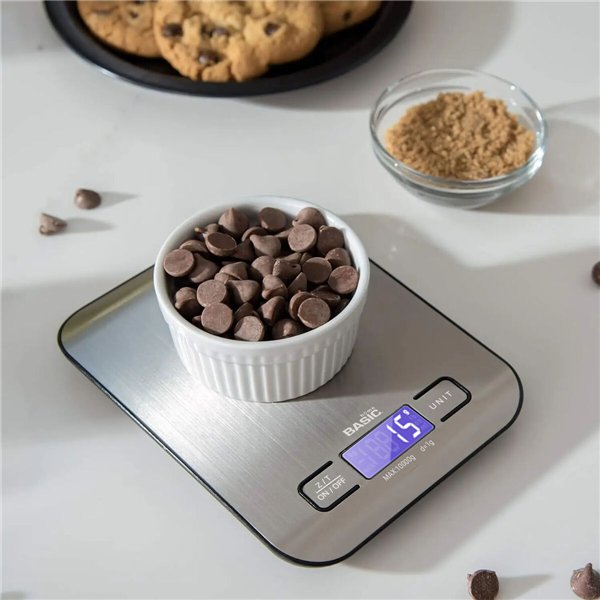 Digital Kitchen Scale Basic Home Silver 10 kg (12 Units)