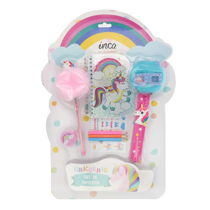 Kontoritarvete Komplekt Inca   Ükssarvik (8 Tükid, osad)