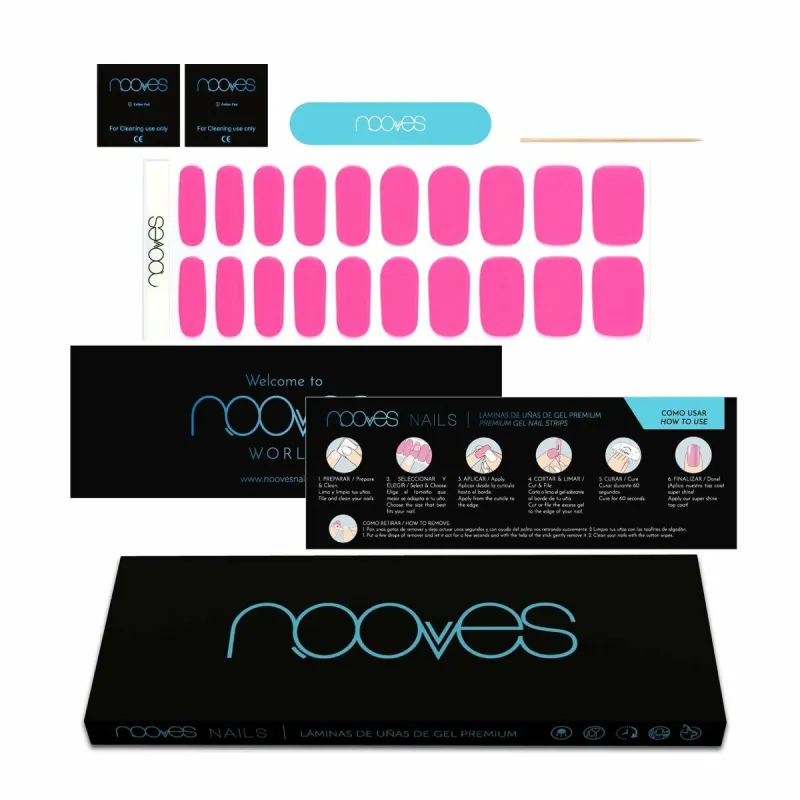 Geelikynsinauhat Nooves Láminas De Uñas De Gel Barbie girl 20 Kappaletta