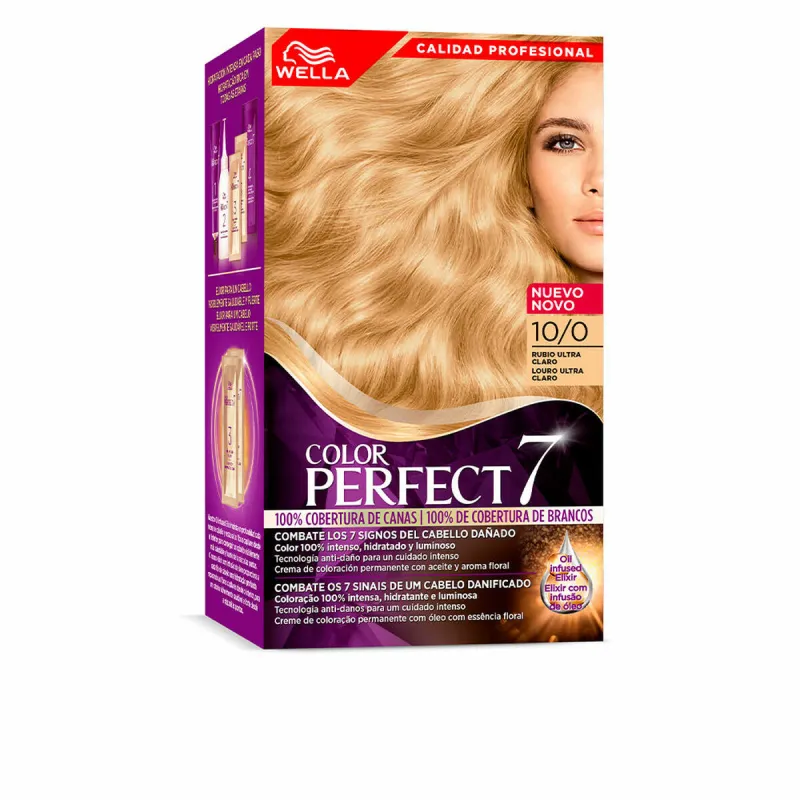 Noturīga Krāsa Wella Wella Color Perfect Nº 10/0-Rubio Ultra Claro 60 ml