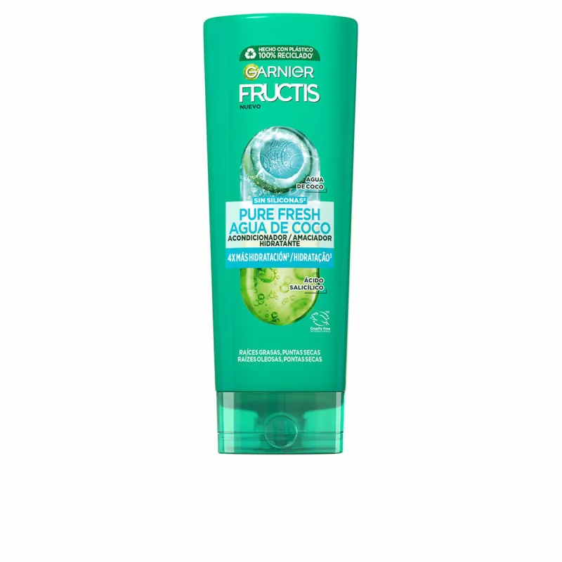 Hiuksia selvittävä hoitoaine Garnier Fructis Pure Fresh 250 ml 300 ml Kookosvesi