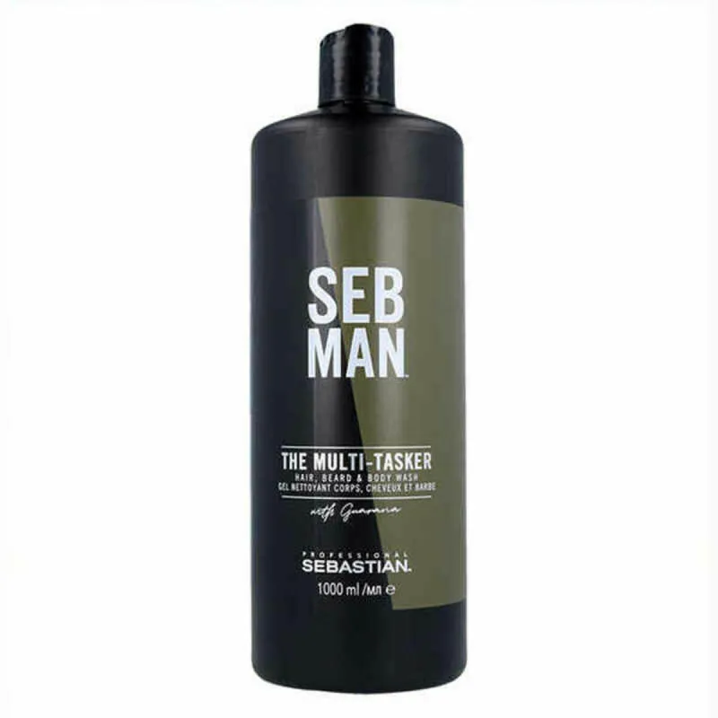 Želeja, Šampūns un Kondicionieris 3-in-1 Seb Man The Multitasker 1 L Mati Bārda