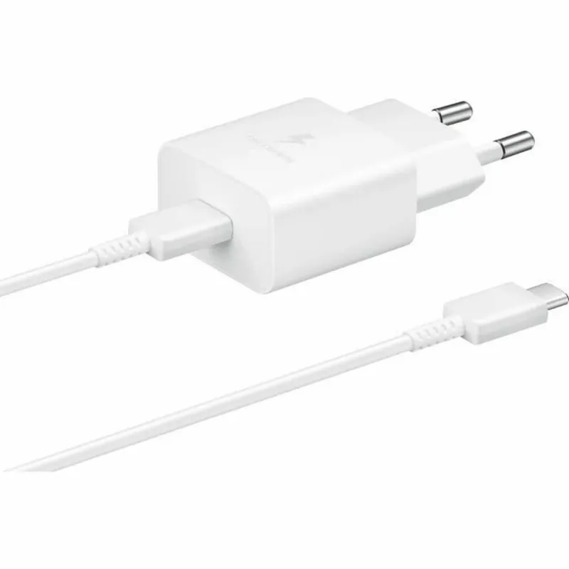 Sienas Lādētājs + USB Kabelis C Samsung EP-T1510XWE Balts 15 W