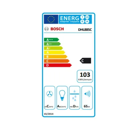 Įprastas gaubtas BOSCH 204716 86 cm 730 m3/h 1051W Nerūdijantis plienas