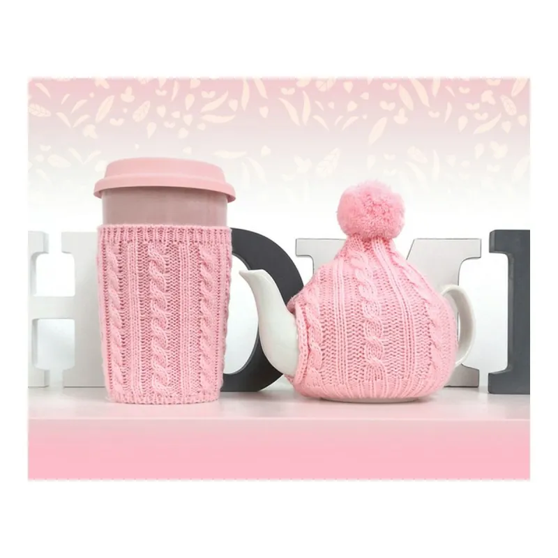 Tējkanna 1 Tasīte Tējkanna Rozā (2 gb.) (2 pcs)