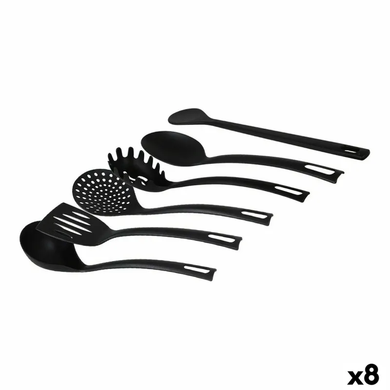 Köögitarvete Komplekt Quttin Quttin Must (6 Tükid, osad) (8 Ühikut) (6 pcs)