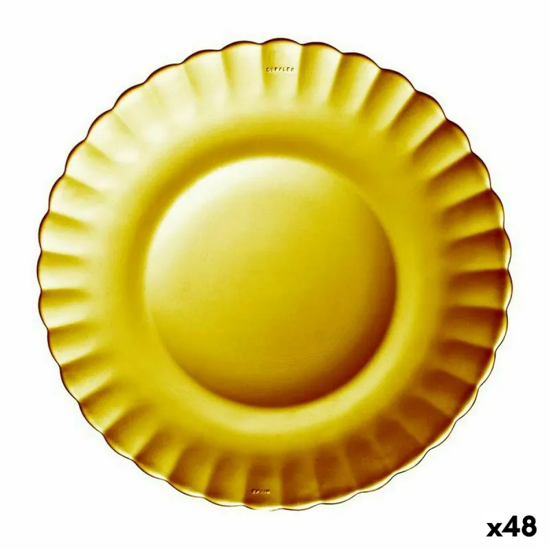 Deserta trauks Duralex Picardie Stikls Dzintars Ø 20,5 cm (48 gb.)