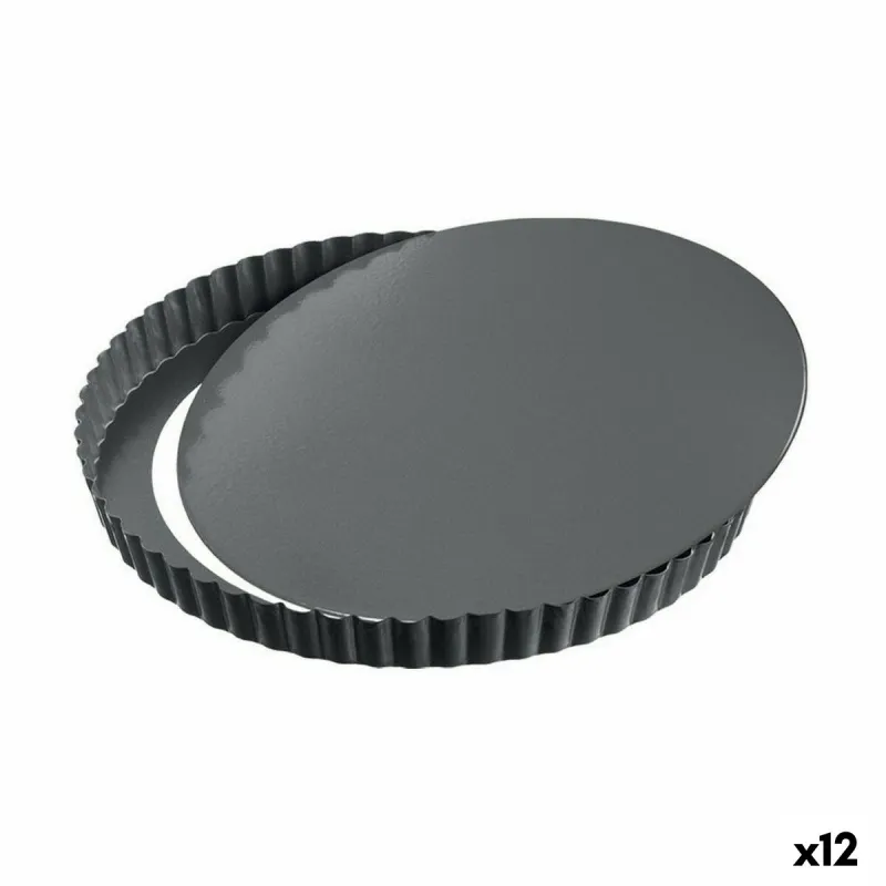 Irtopohjavuoka Quttin Musta Hiiliteräs 24 x 2,8 cm (12 osaa)