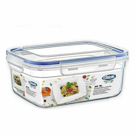 hermeetiline lõunasöögi karp Dem Ristkülikukujuline 800 ml 17 x 13 x 8 cm (12 Ühikut)