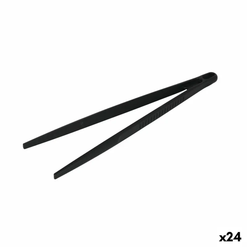 Virtuvinės žnyplės Quttin Juoda Nailonas 28 x 8 x 1,7 cm (24 vnt.)