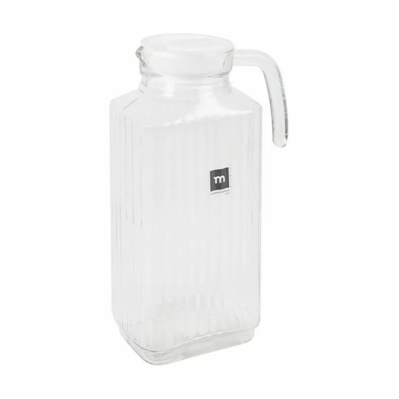 Jar with Lid and Dosage Dispenser La Mediterránea Chrysler 1,8 L Glass (6 Units)