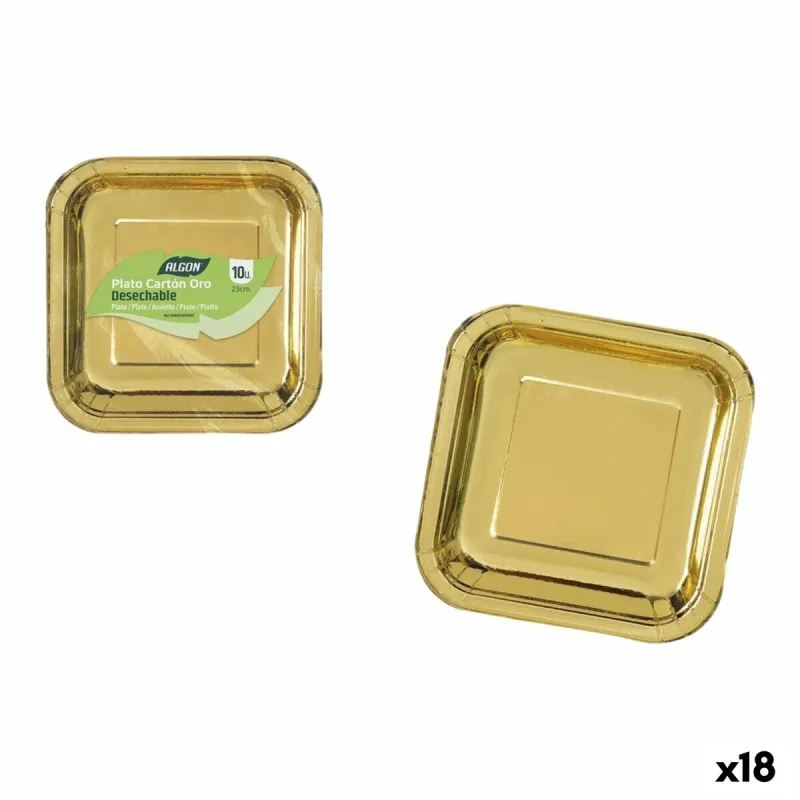 Plāksņu komplekts Algon Bronza 23 cm 10 Daudzums (18 gb.)