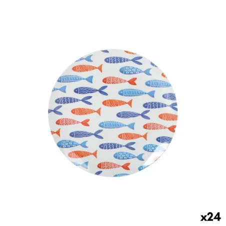 Плоская тарелка La Mediterránea Рыбы 25,5 cm (24 штук)