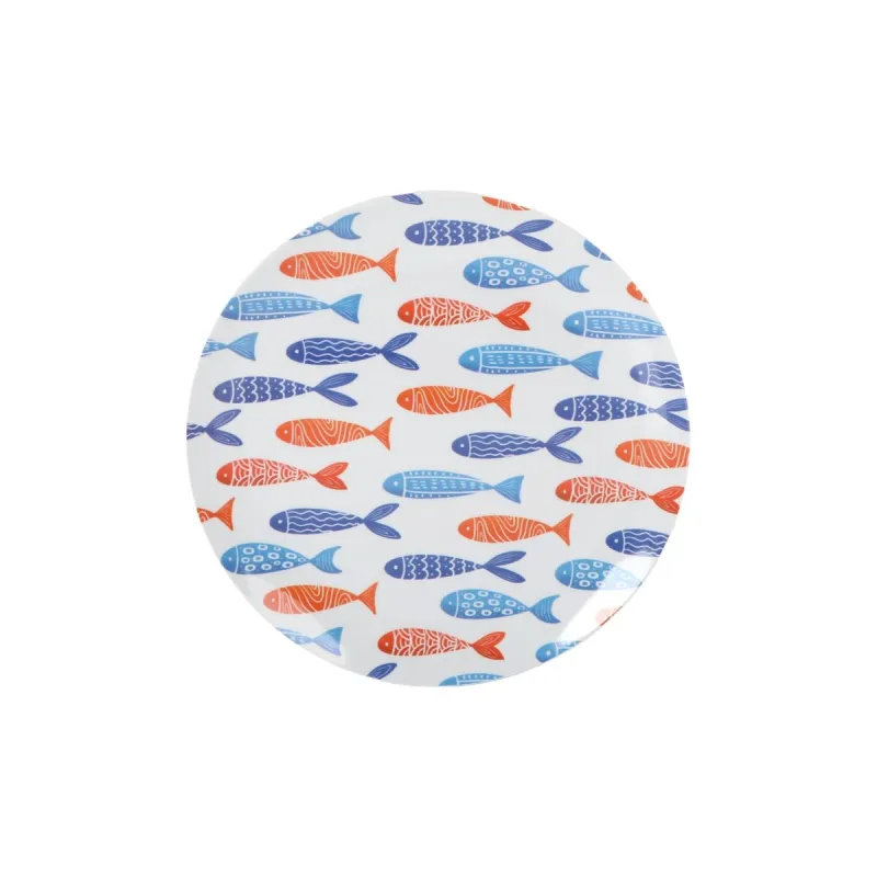 Плоская тарелка La Mediterránea Рыбы 25,5 cm (24 штук)