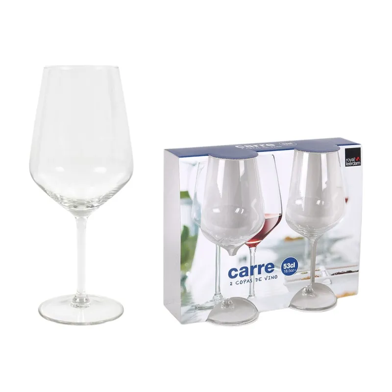 Wine glass set Royal Leerdam Carre 2 Pieces (4 Units)