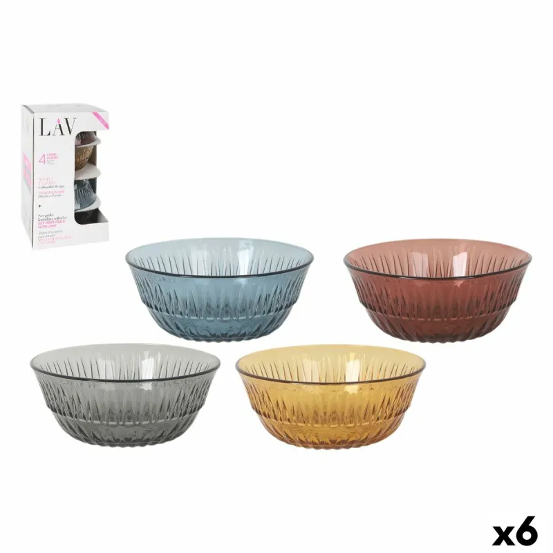 Užkandžių indai LAV Alinda 345 ml 12,3 x 5,1 cm 4 Dalys (6 vnt.)