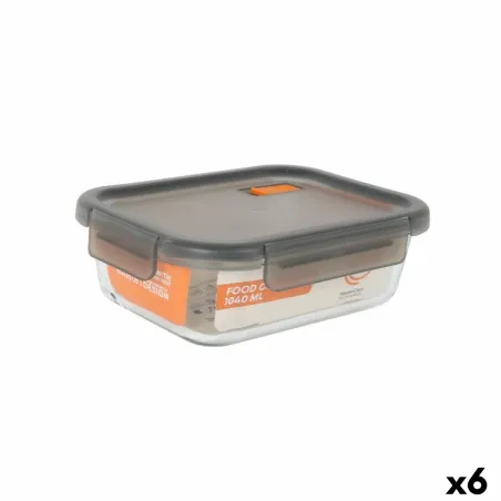 Hermētiska Pusdienu Kastīte MasterChef Pelēks Caurspīdīgs Taisnstūra 1,04 L (6 gb.)