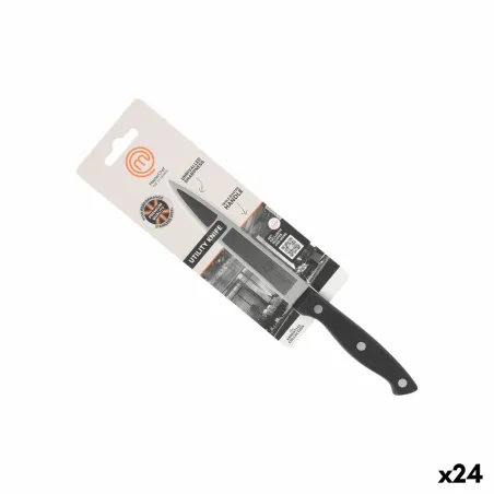 Кухонный нож MasterChef Чёрный Серебристый 12 cm многоцелевой (24 штук)