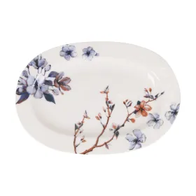 Snack tray Toscana Flowers Oval 27 x 7 x 1,5 cm (6 Units)