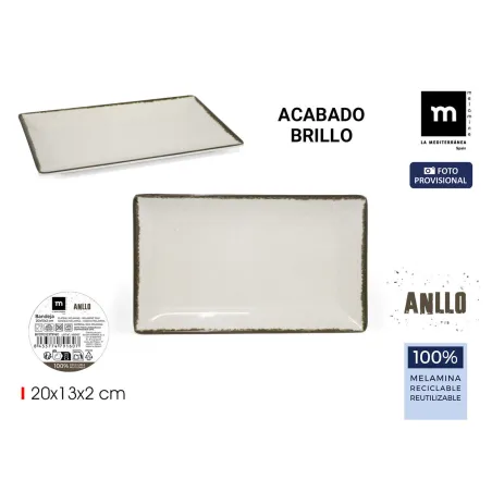 Tray La Mediterránea 20 x 13 x 2 cm (24 Units)