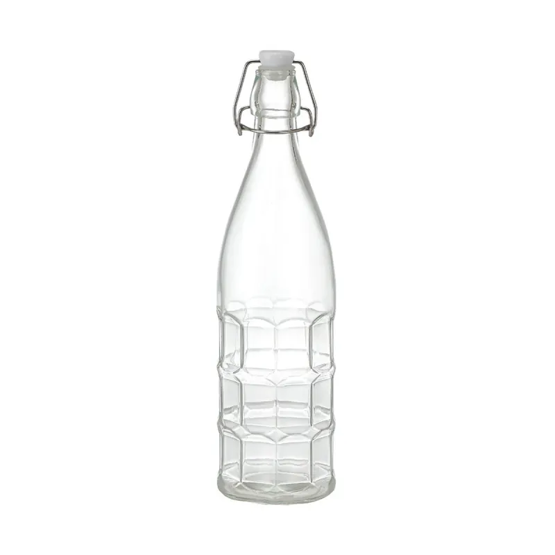Stiklinis butelis La Mediterránea Skaidrus stiklas 1 L (12 vnt.)