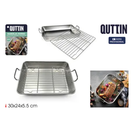 Trauks cepšanai Quttin Sudrabains Tērauds 30 x 24 x 5,5 cm (12 gb.)
