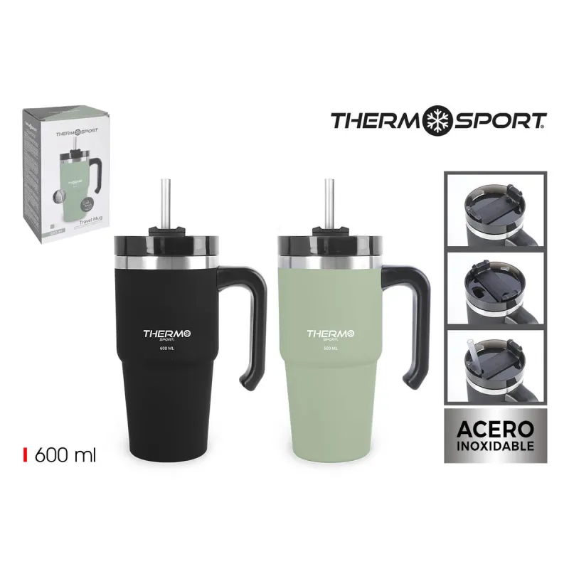 Термокружка с крышкой ThermoSport 600 ml (12 штук)