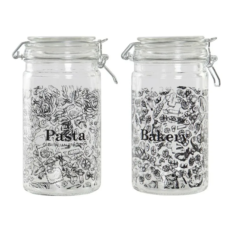 Tin DKD Home Decor Crystal Traditional 10 x 12.5 x 20 cm 1 L (2 pcs)