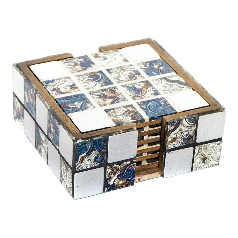 Paliktņi DKD Home Decor Sveķi Koks MDF (6 pcs)