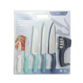 Peilių rinkinys DKD Home Decor (3 x 2 x 19 cm) Nerūdijantis plienas polipropileno 3 x 2 x 19 cm (6 pcs)