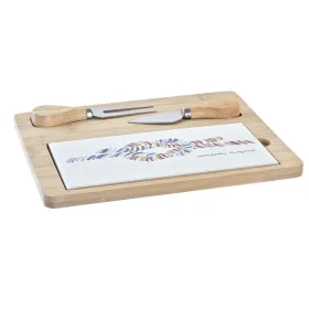 Разделочная доска для сыра DKD Home Decor Бамбук Керамика 24,5 x 20 x 1,2 cm Моряк