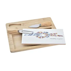 Sūrio lenta DKD Home Decor Bambukas Keramikos dirbinys 24,5 x 20 x 1,2 cm Jūreivis