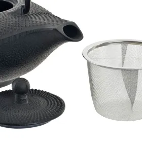 Teekannu DKD Home Decor Punainen Musta Valurauta (1000 ml) (2 osaa)