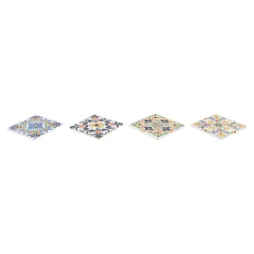 Костер DKD Home Decor плитка 4 штук (10,8 x 10,8 x 0,7 cm)