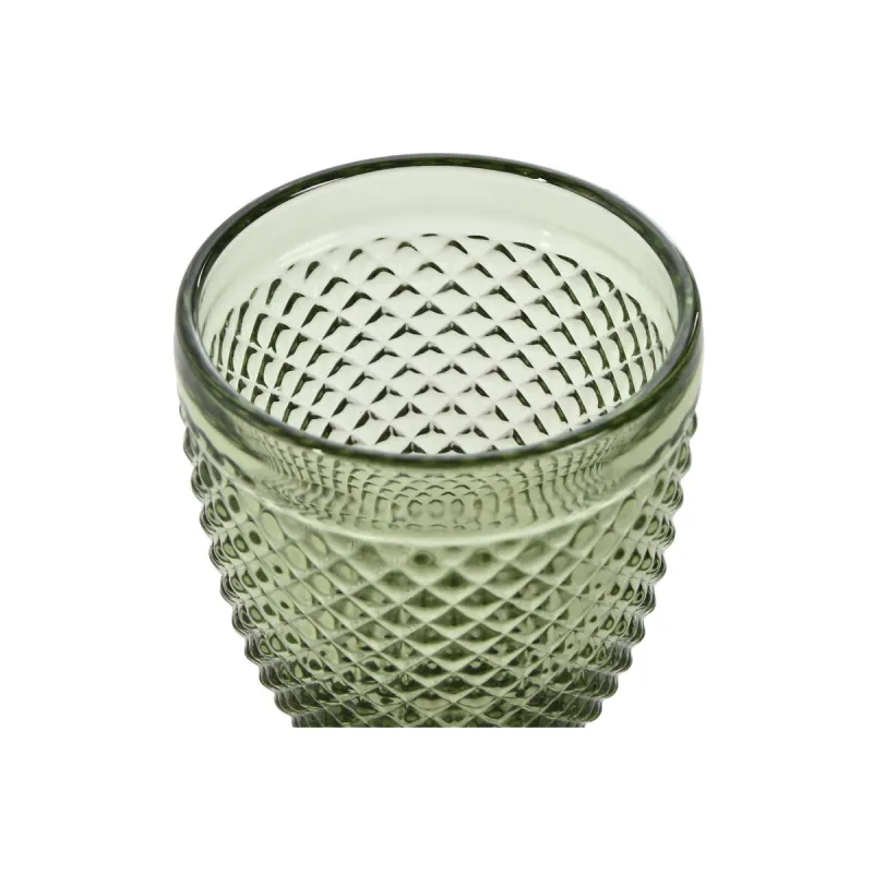 Stiklinių rinkinys DKD Home Decor Žalia Stiklas 240 ml
