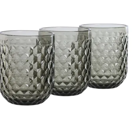 Lasisetti Home ESPRIT Harmaa Kristalli 240 ml (6 osaa)